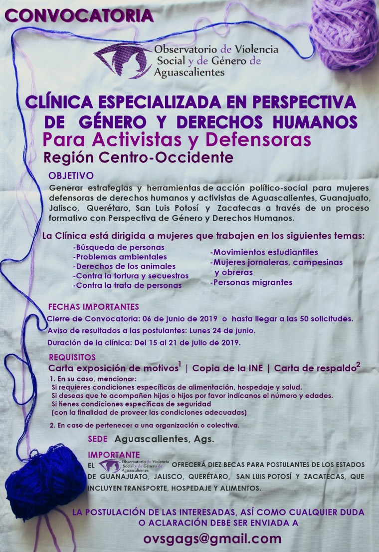 CONVOCATORIACLÍNICADEFENSORASYACTIVISTAS